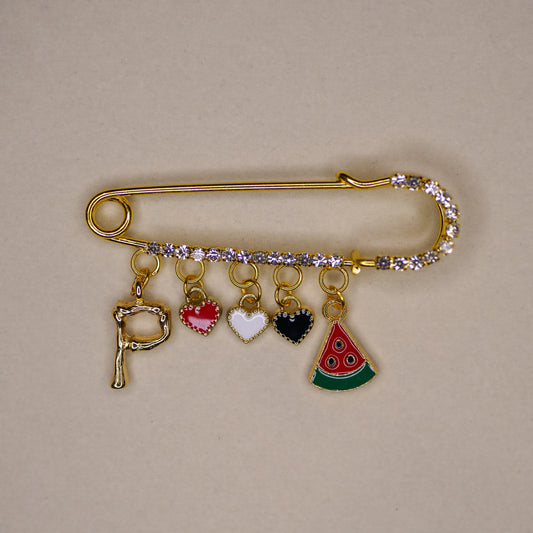 Palestine Flag Charm